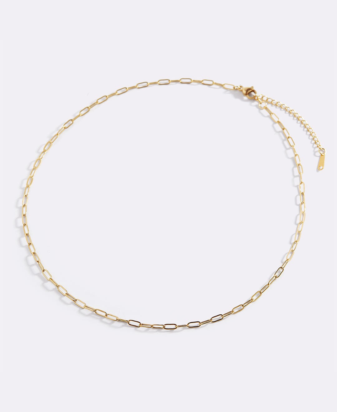 Thin Paperclip Necklace