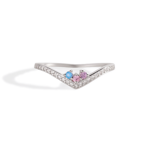 Personalized Venus Birthstone Ring