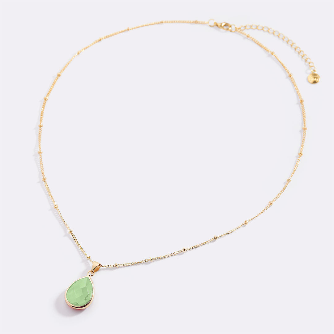 Birthstone Drop Pendant Necklace