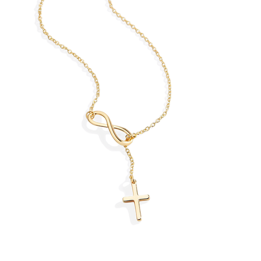Infinity Cross Pendant Necklace