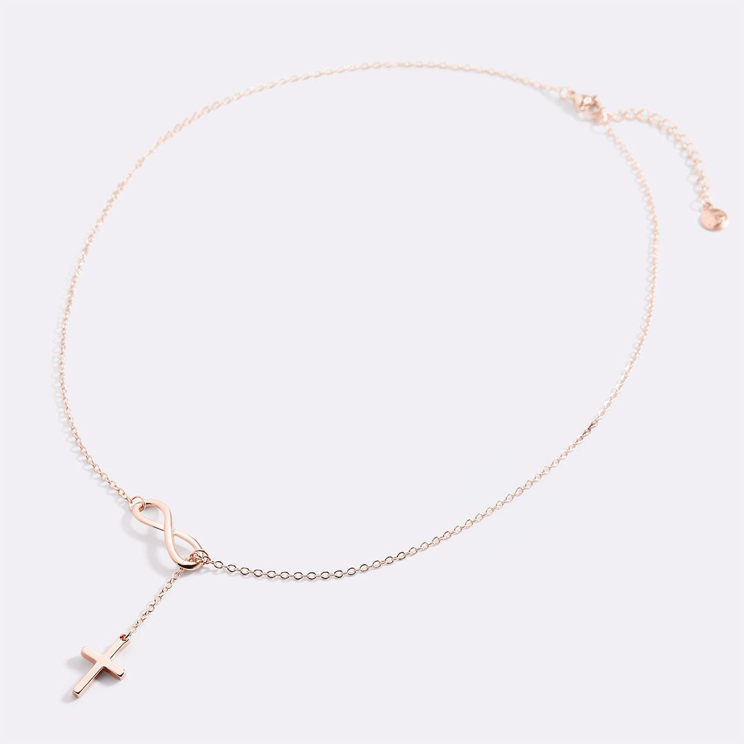 Infinity Cross Pendant Necklace