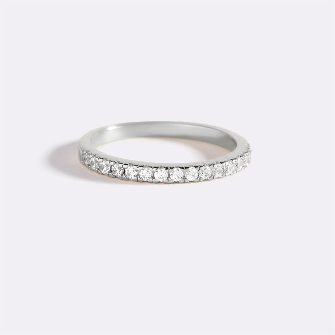 Micro Pavé Eternity Stacking Ring