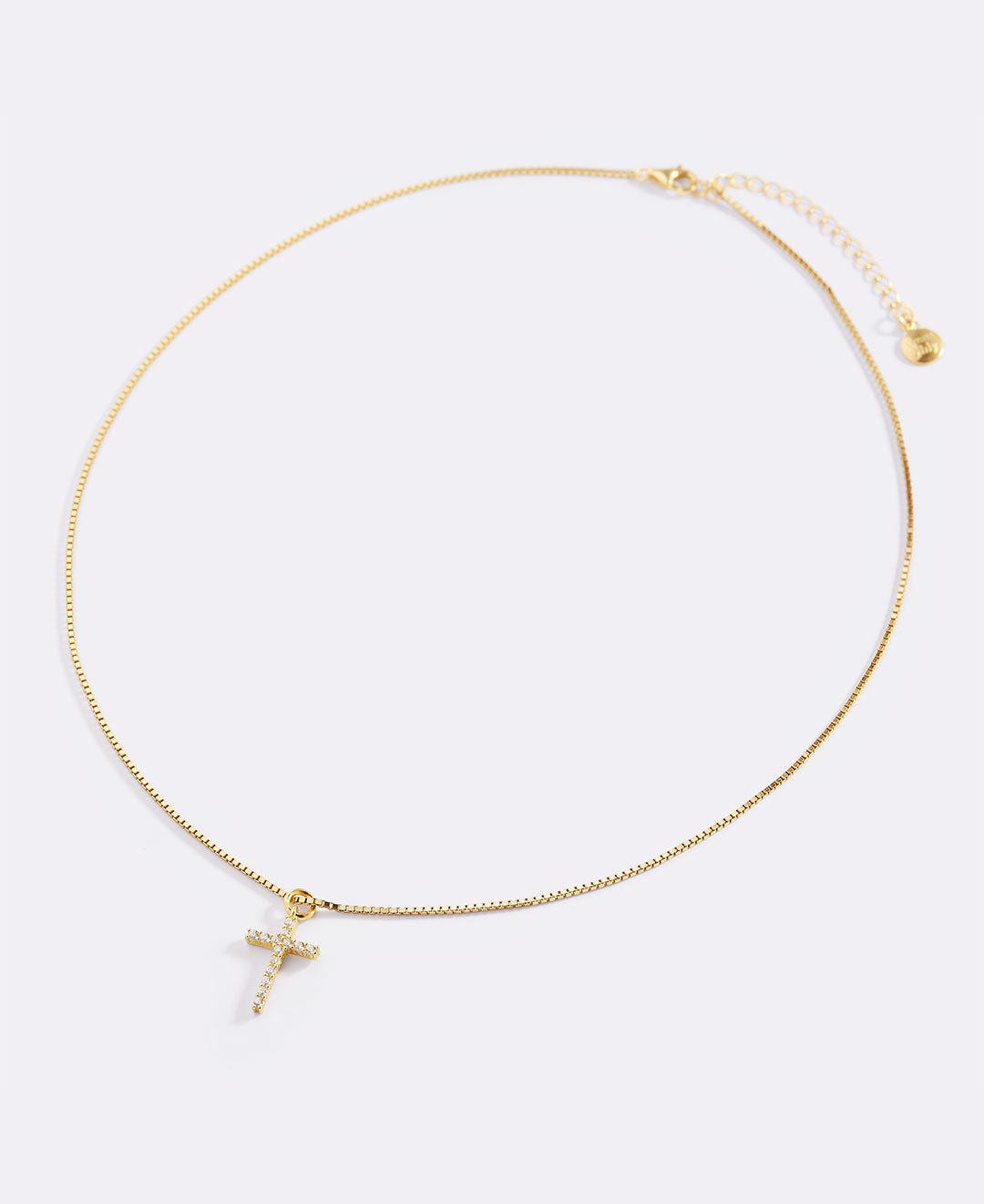 Pave Cross Necklace