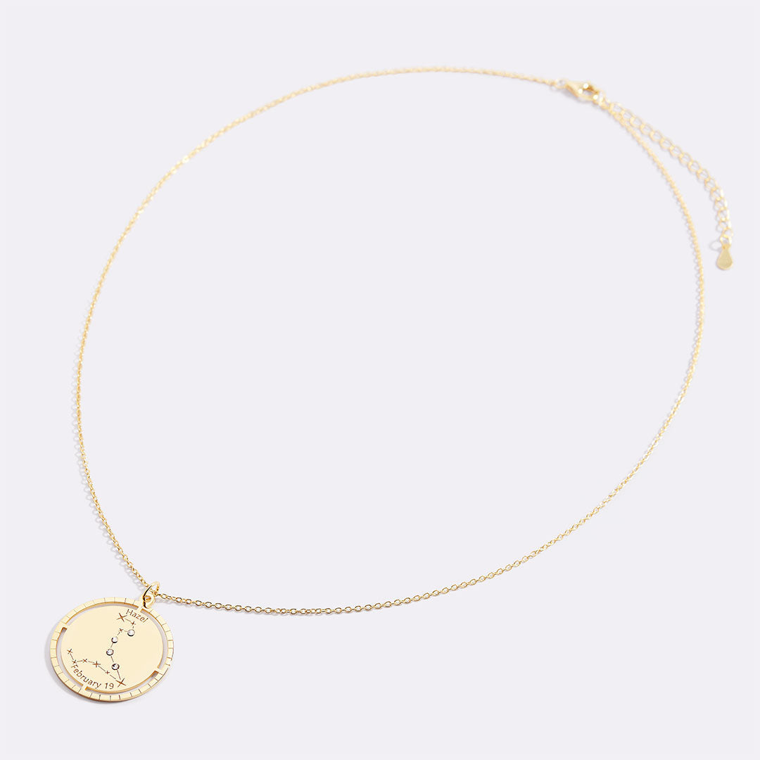Personalized Constellation Pendant Necklace