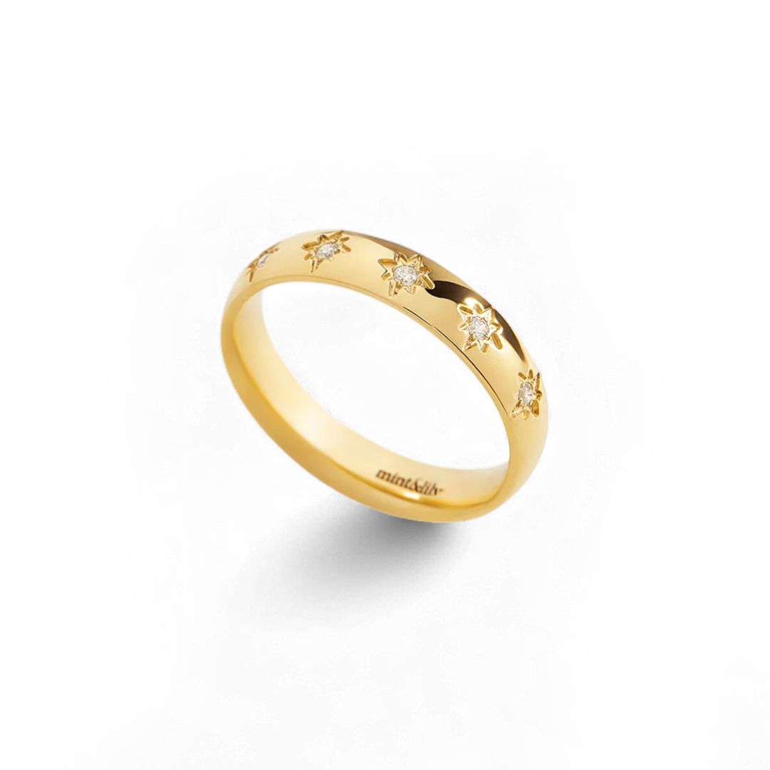 Star Set Stacking Ring