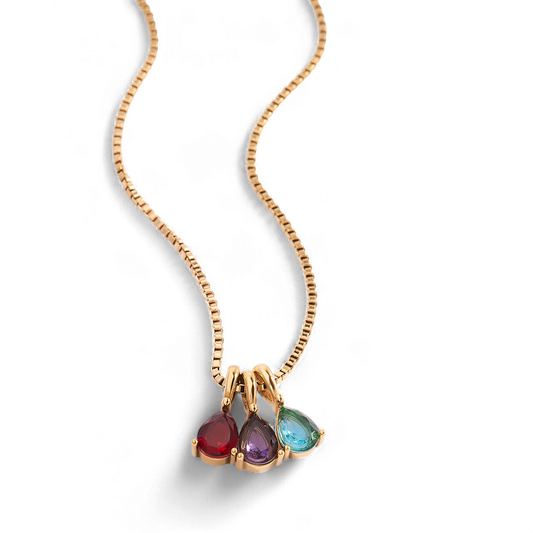 Personalized Multi-Birthstone Necklace