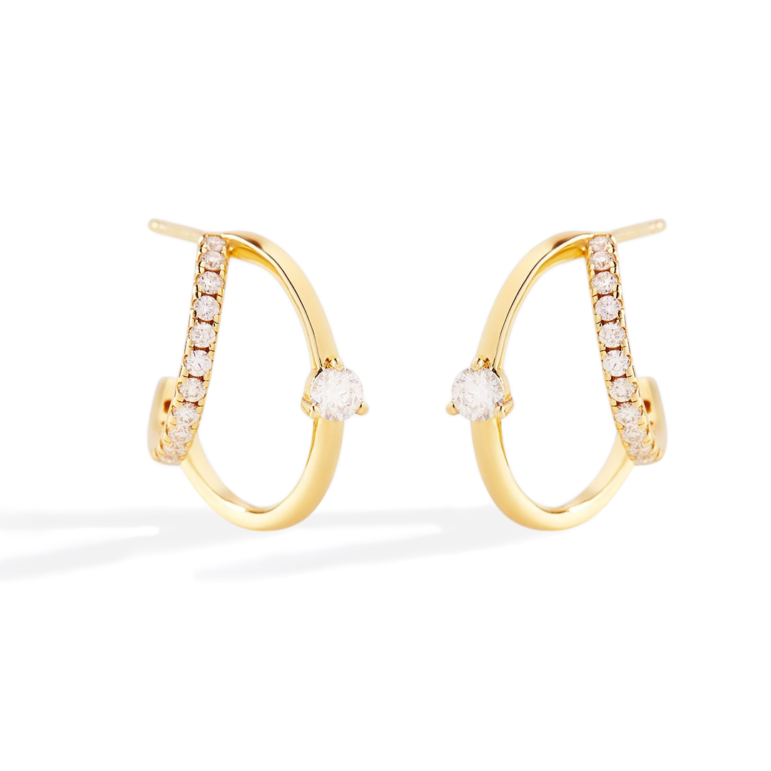 The Nova Double Hoop Earrings