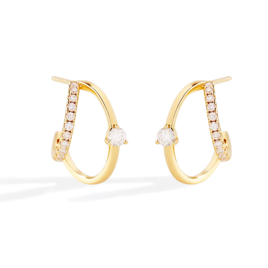 The Nova Double Hoop Earrings
