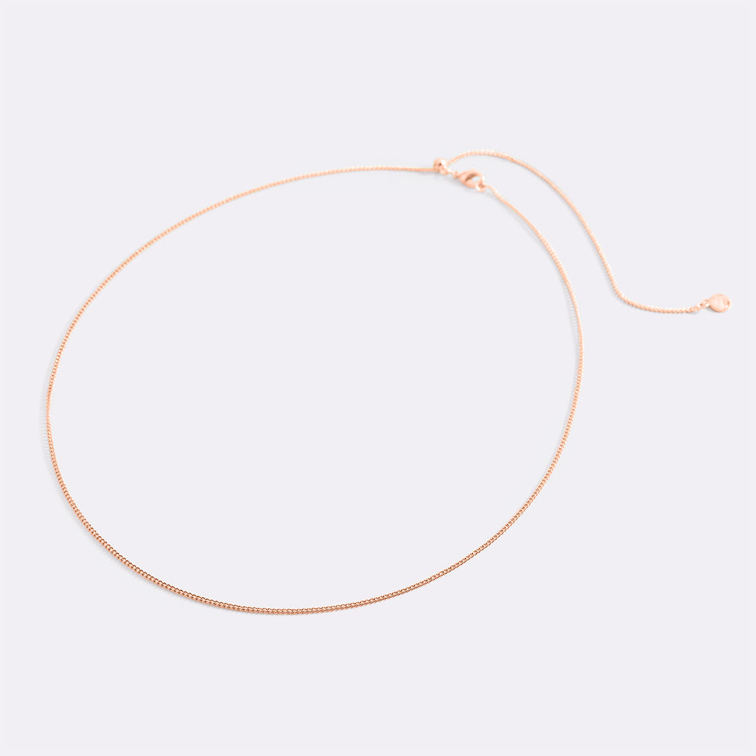 Italian Milano Sterling Silver Adjustable Chain Necklace