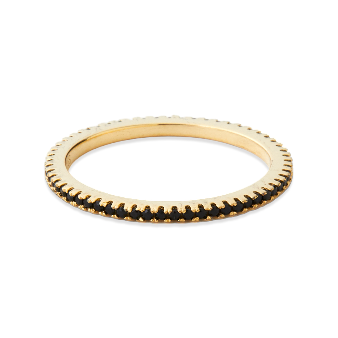 Black Diamond Eternity Stacking Ring