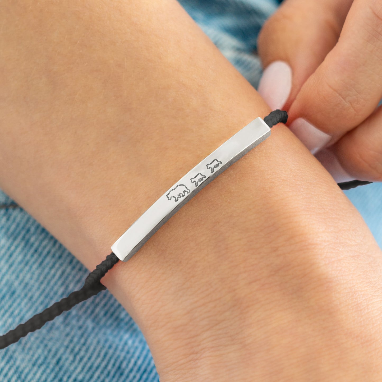 Mama Bear & Her Baby Bears Inspire Bracelet