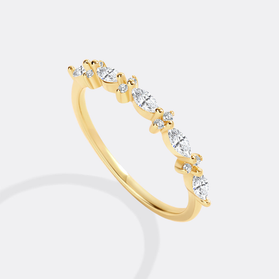 Marquise and Round Diamond Ring