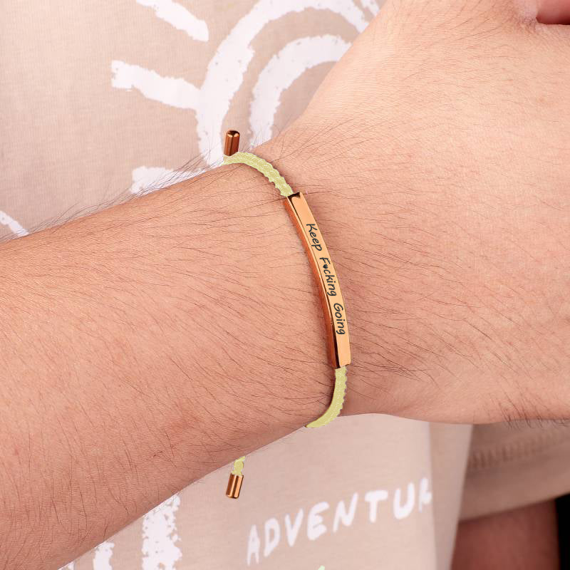 Keep Fcking Going Inspire Bracelet