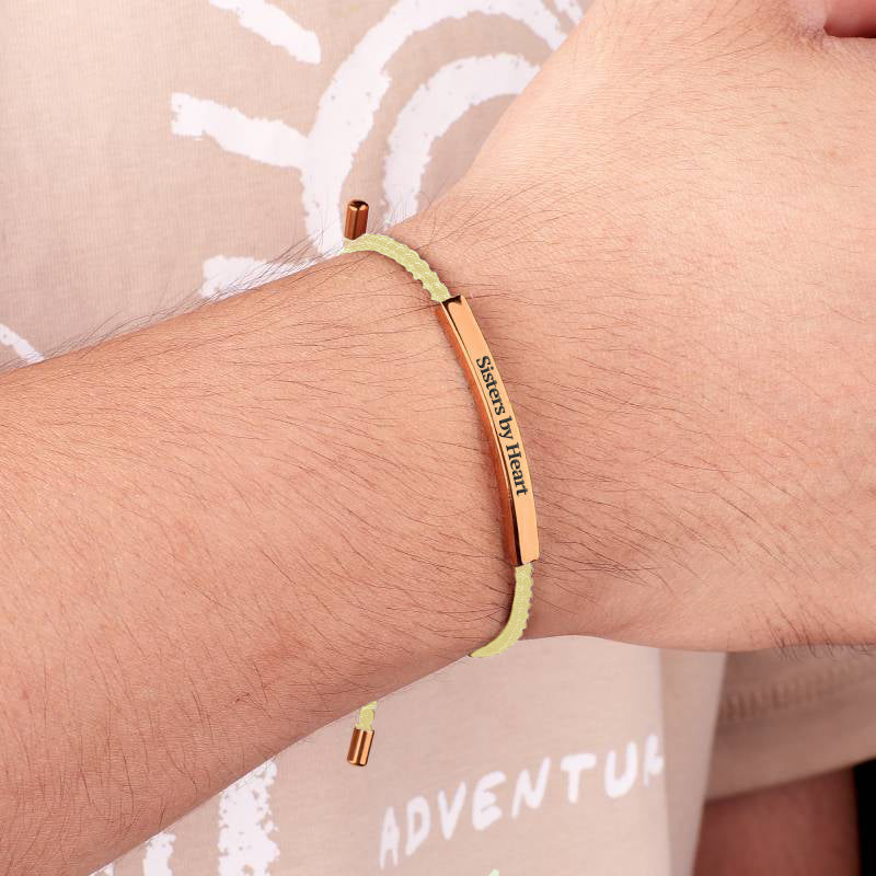 Not Sisters By Blood But Sisters By Heart Inspire Bracelet