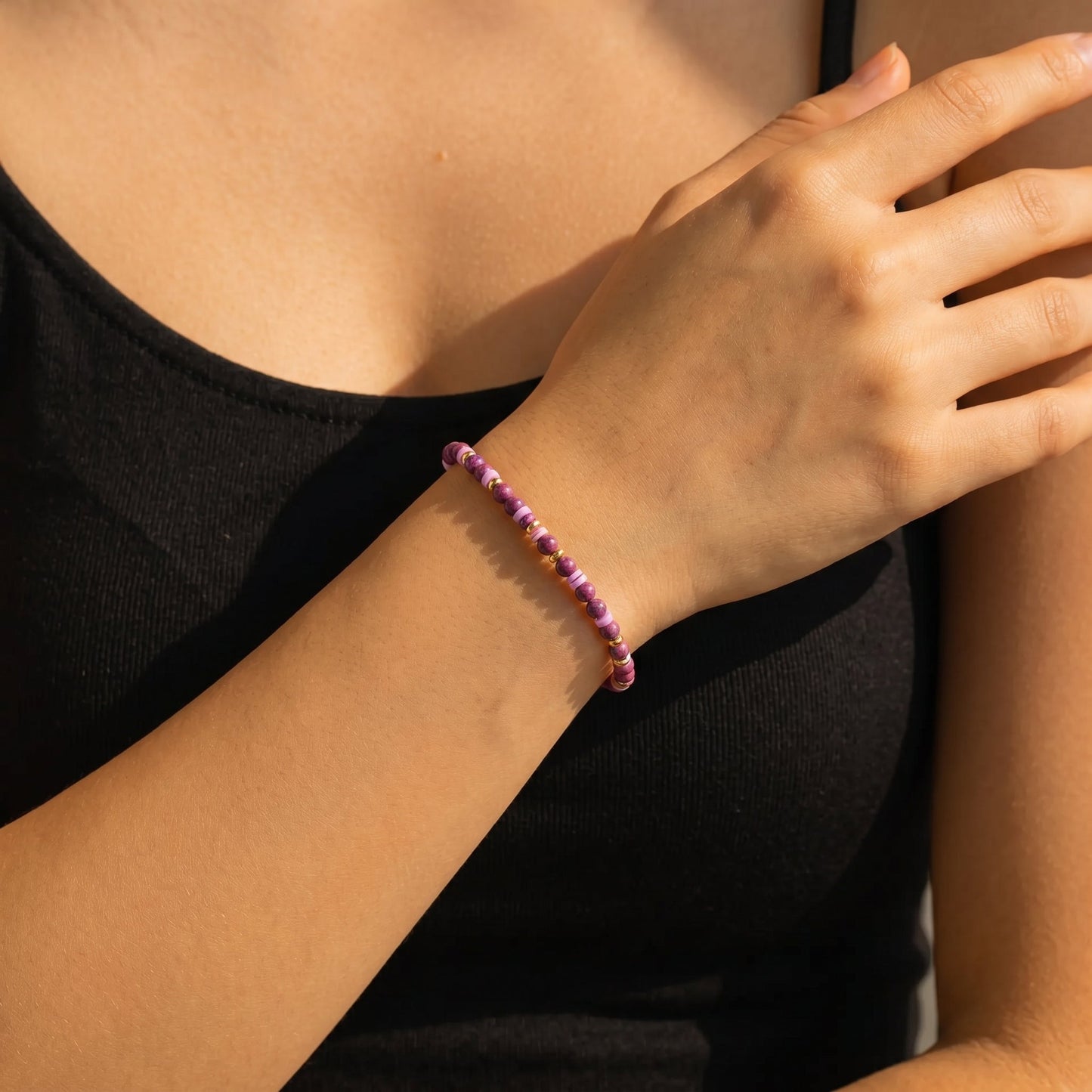 Stacking Birthstone Beaded Bracelet
