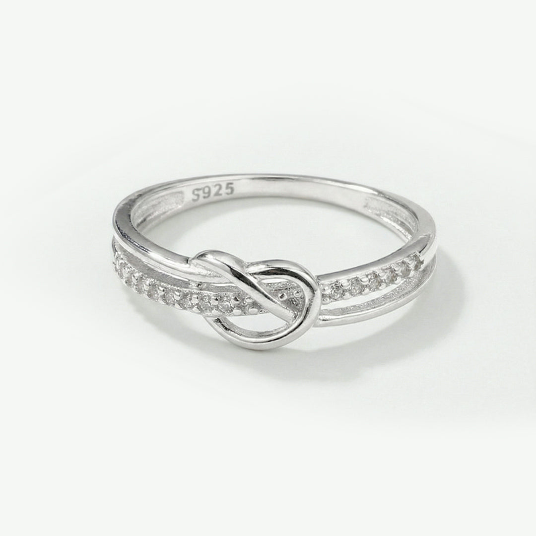 Mother & Daughter Bond Double Band Knot Ring