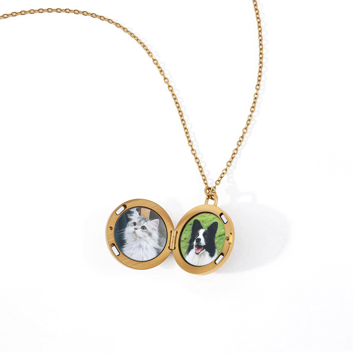 Mother of Pearl Locket Necklace