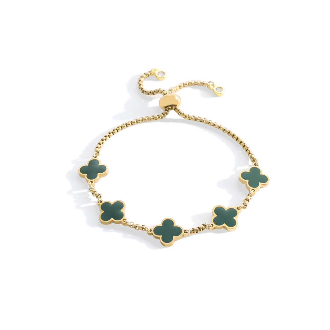 Clover Enamel Bracelet