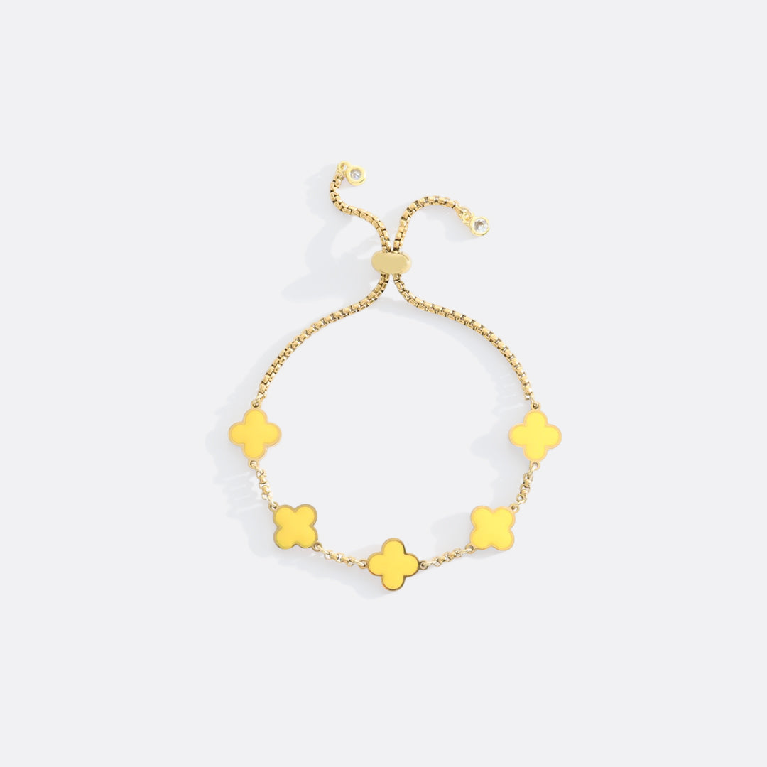 Clover Enamel Bracelet