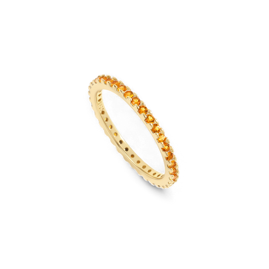 November Birthstone Eternity Stacking Ring