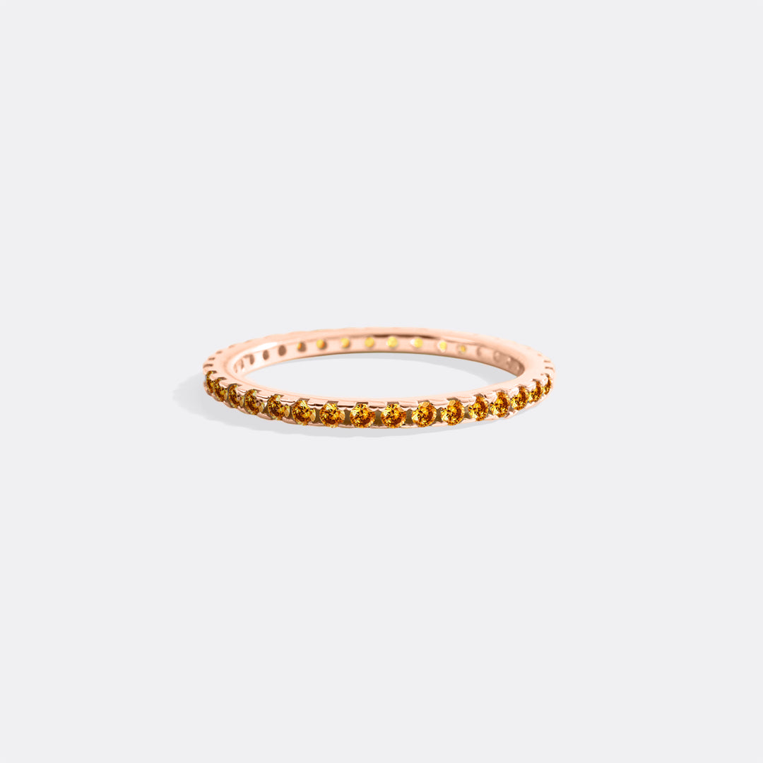 November Birthstone Eternity Stacking Ring