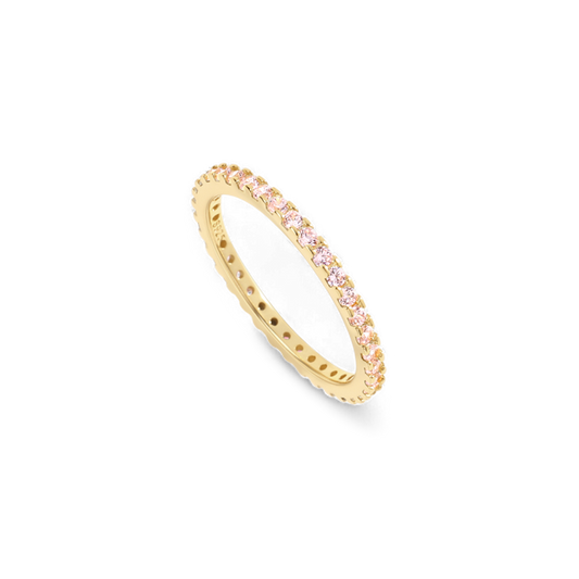 October Birthstone Eternity Stacking Ring