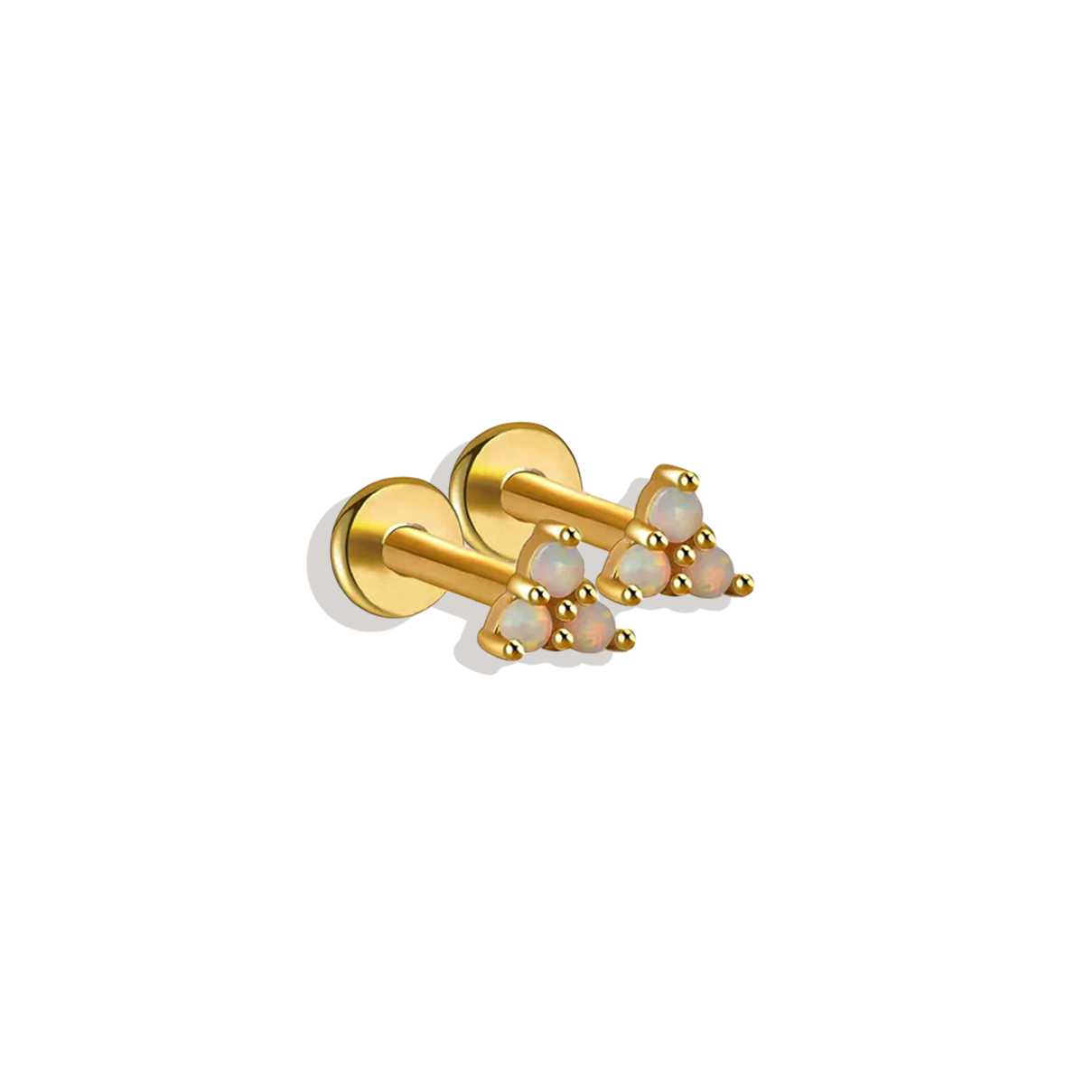 Opal Trio Sleeper Stud Earrings | 18g