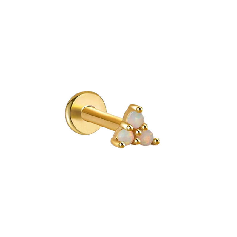 Opal Trio Sleeper Stud Earrings | 18g