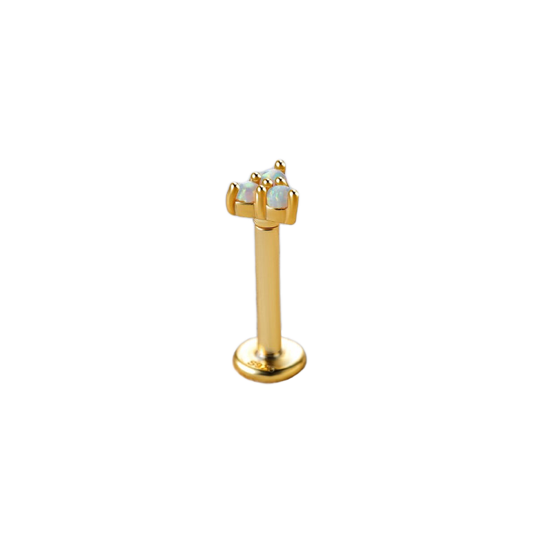 Opal Trio Sleeper Stud Earrings | 18g