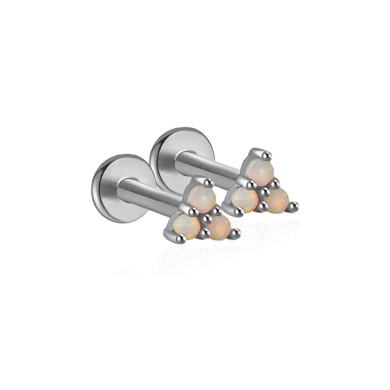 Opal Trio Sleeper Stud Earrings | 18g