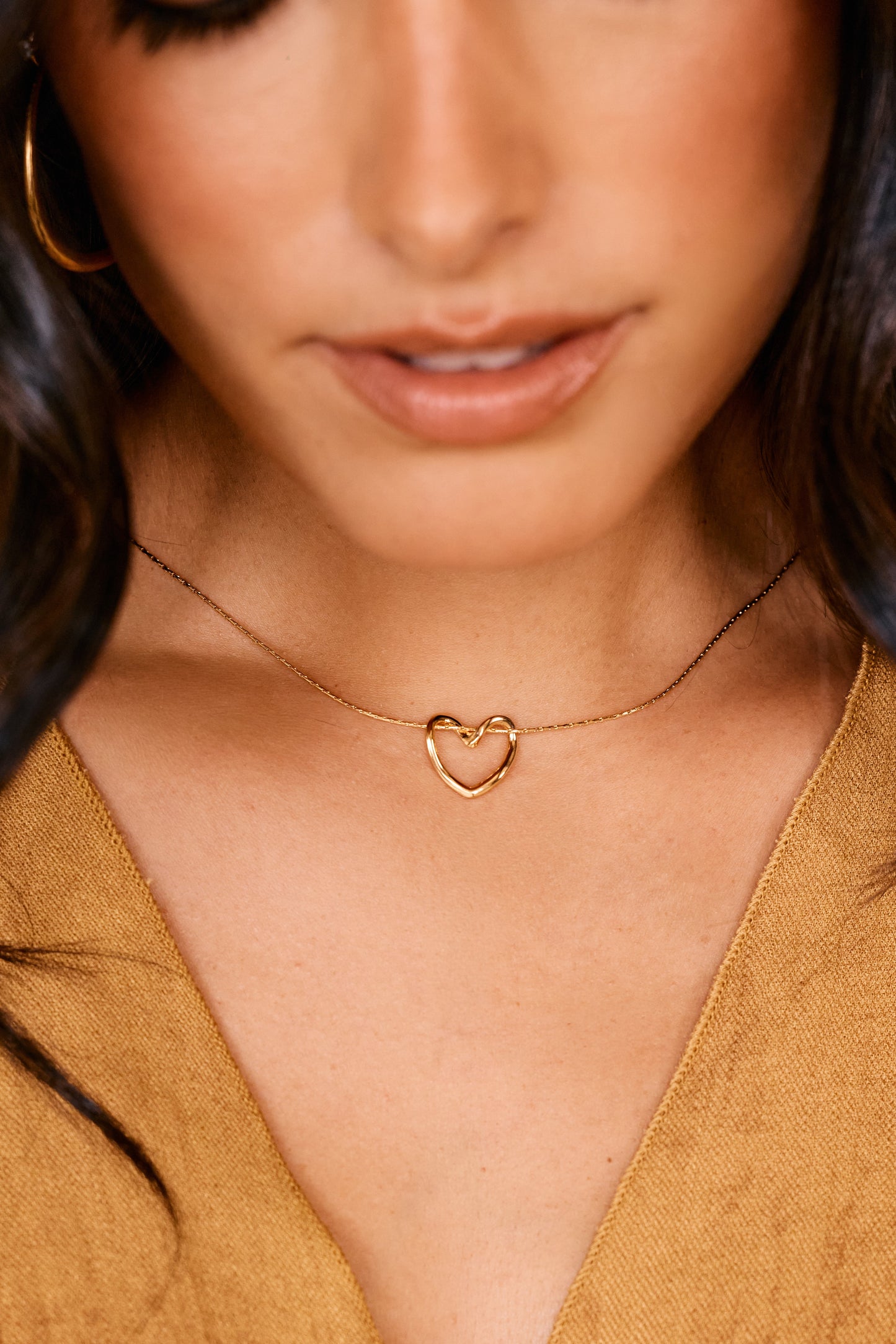 Open Heart Necklace