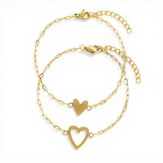 Perfect Fit Heart Bracelet Set