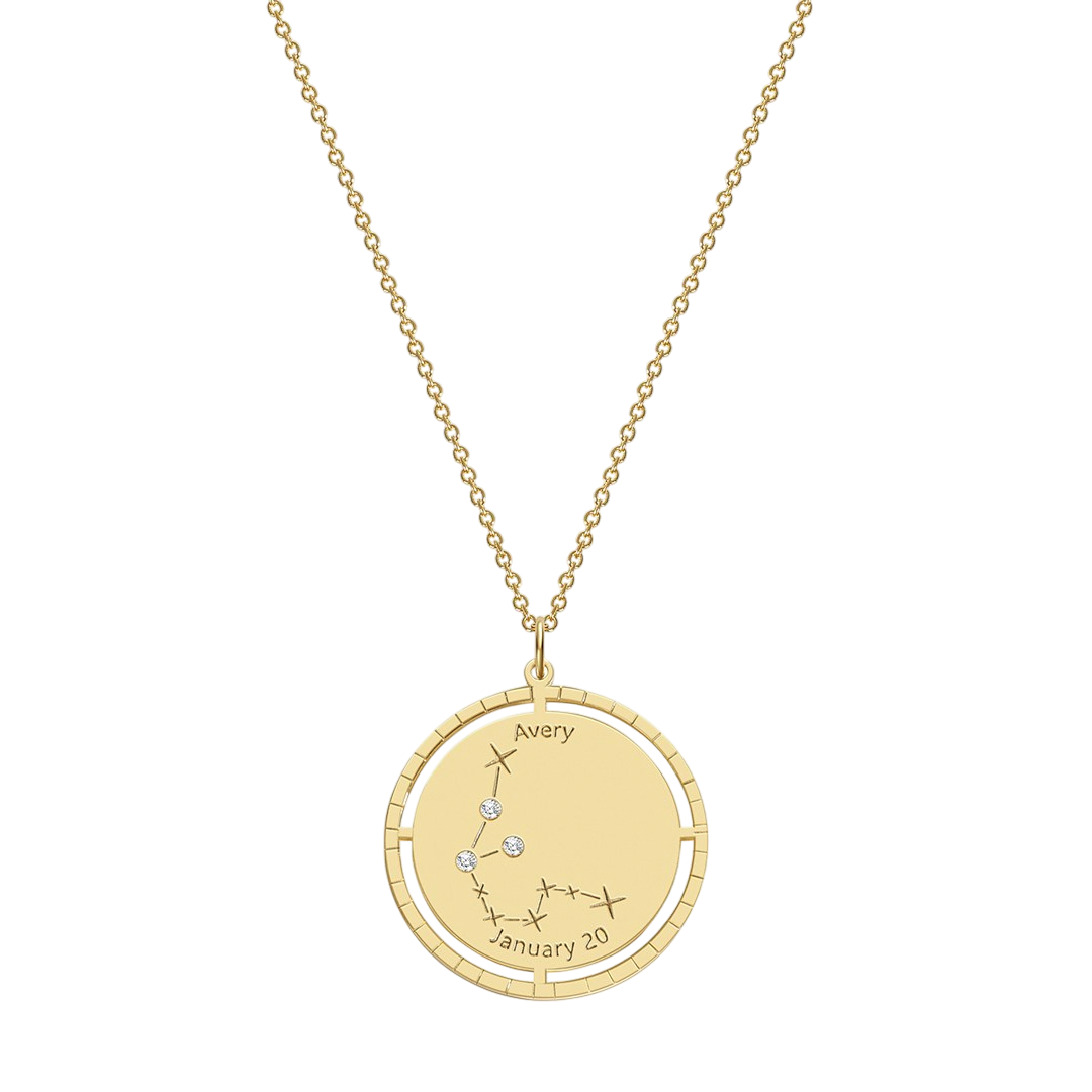 Personalized Constellation Pendant Necklace