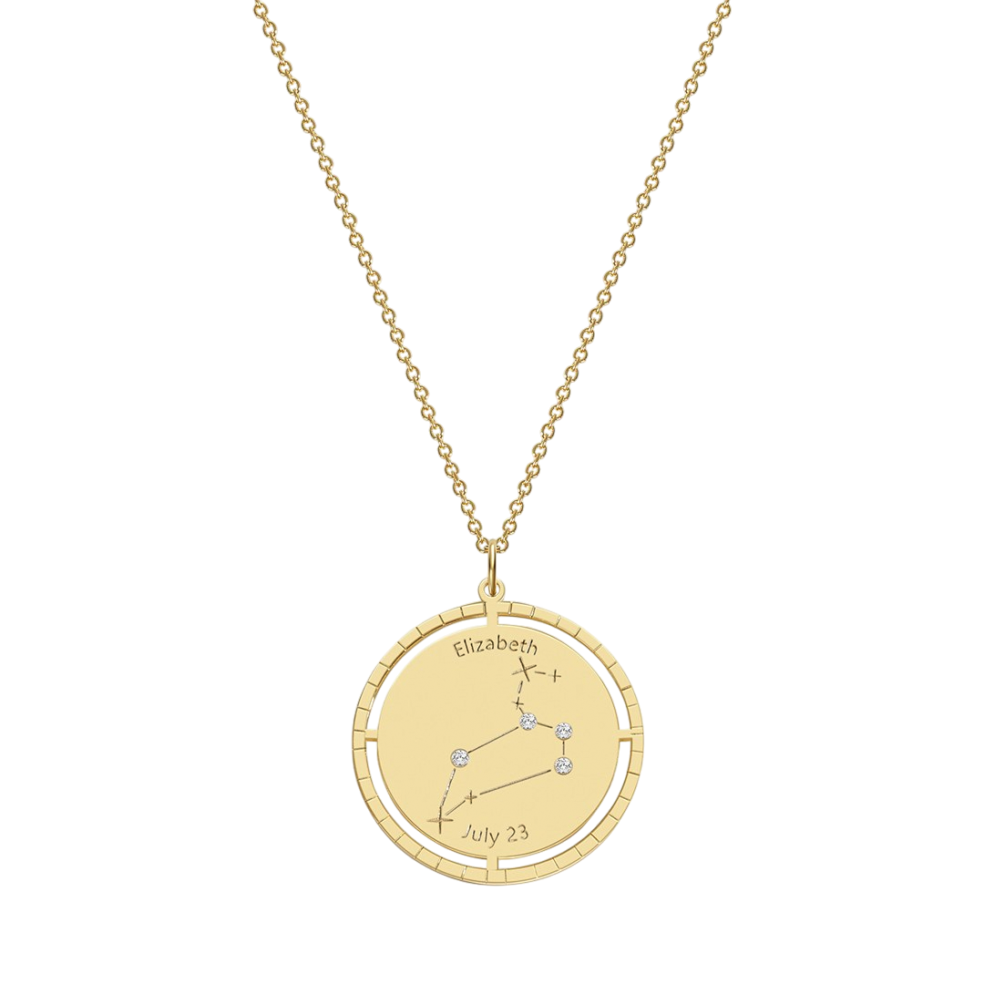 Personalized Constellation Pendant Necklace