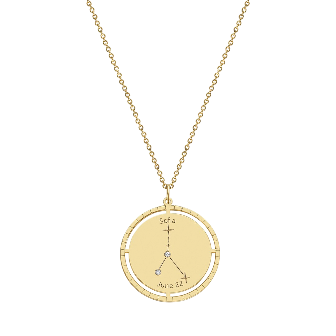 Personalized Constellation Pendant Necklace