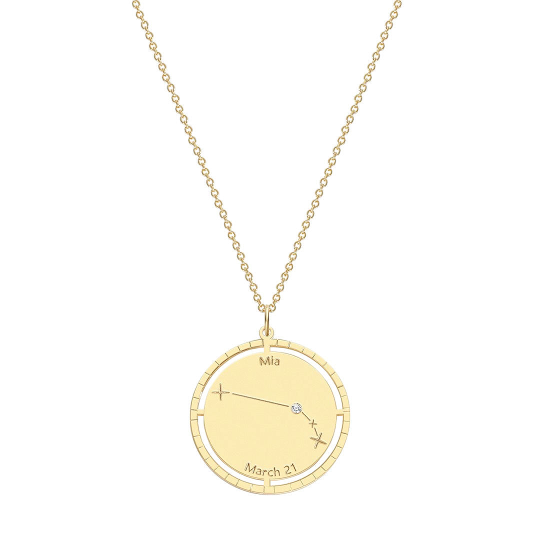 Personalized Constellation Pendant Necklace