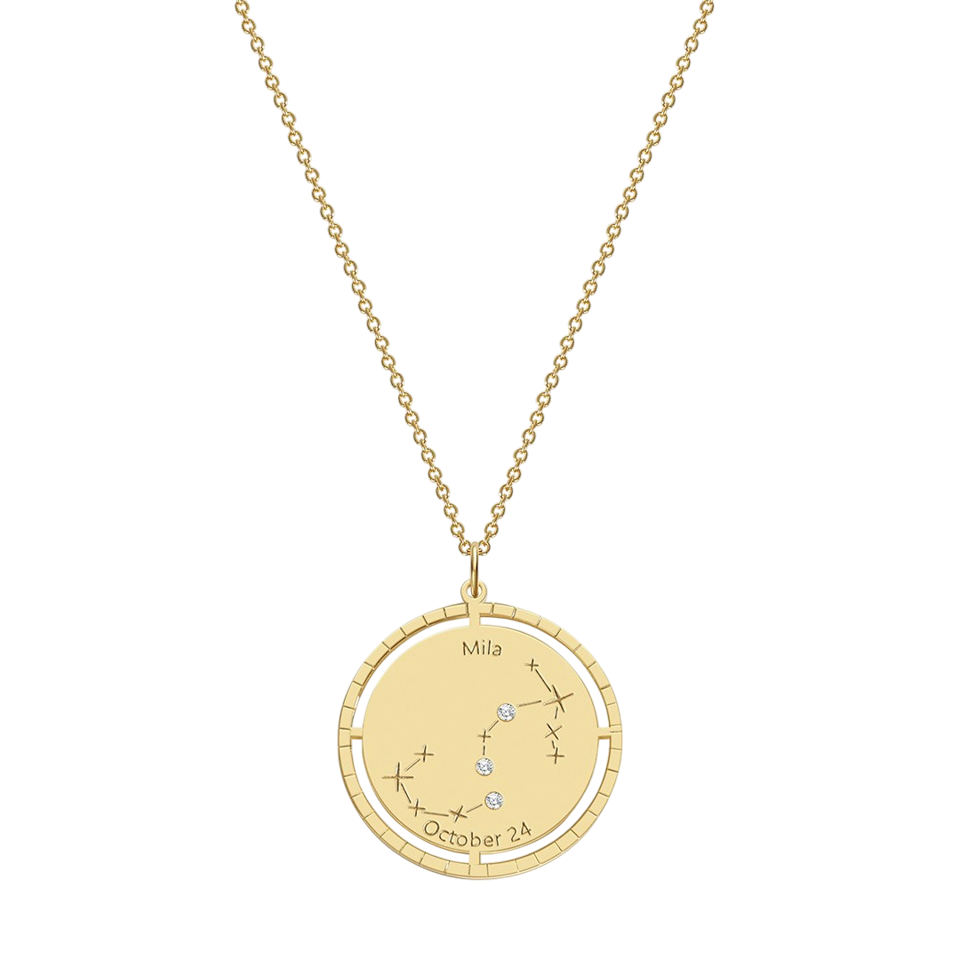 Personalized Constellation Pendant Necklace