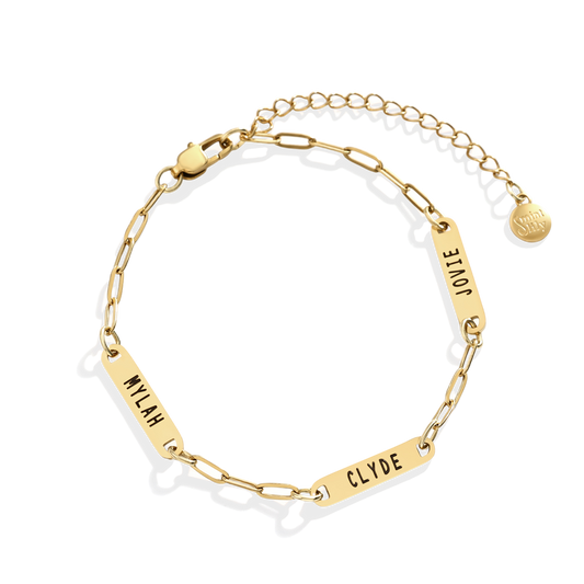 Personalized Paperclip Name Bracelet