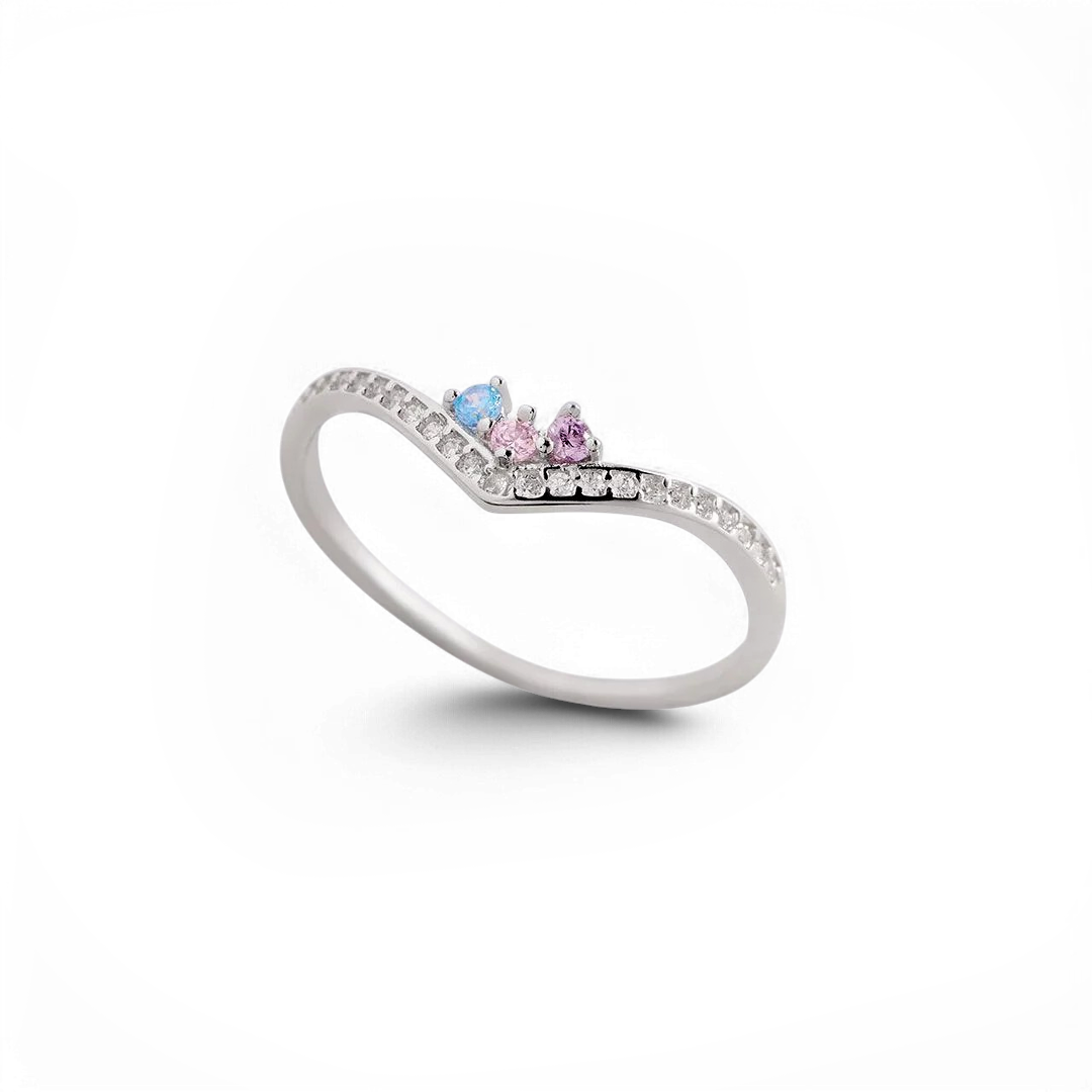 Personalized Venus Birthstone Ring