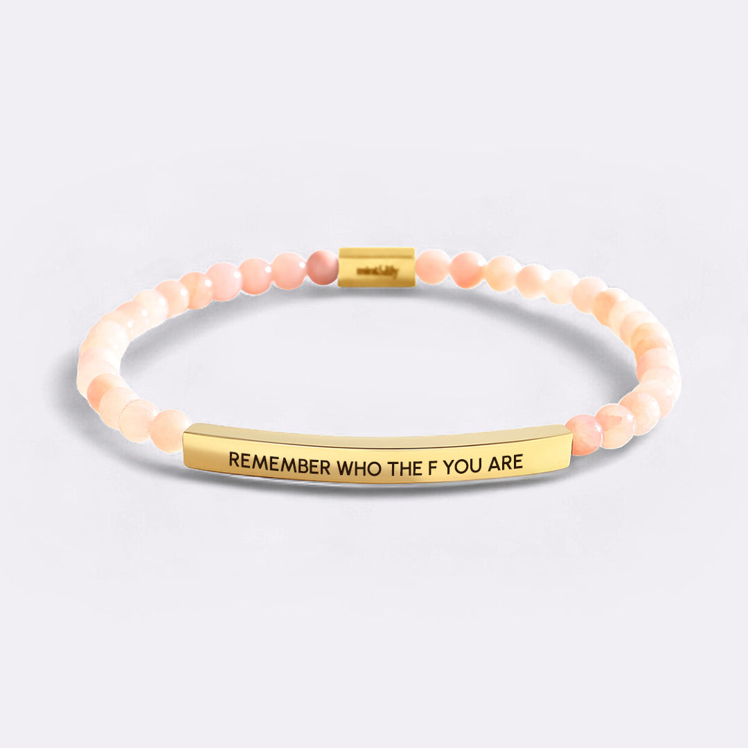 Remember Who The F You Are Beaded Inspire Bracelet
