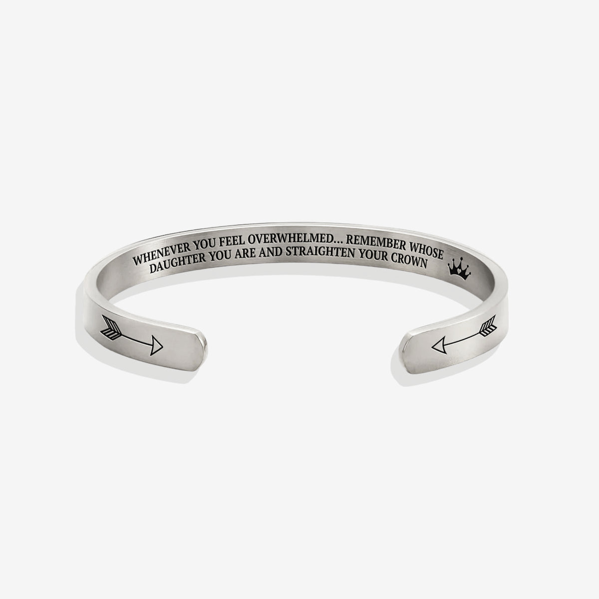 Remember Who You Are and Straighten Your Crown Cuff Bracelet