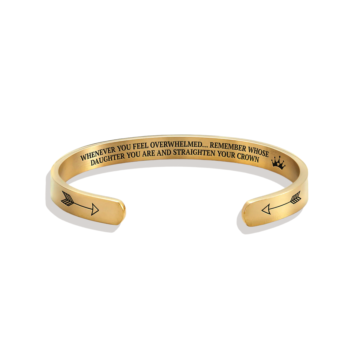 Remember Who You Are and Straighten Your Crown Cuff Bracelet