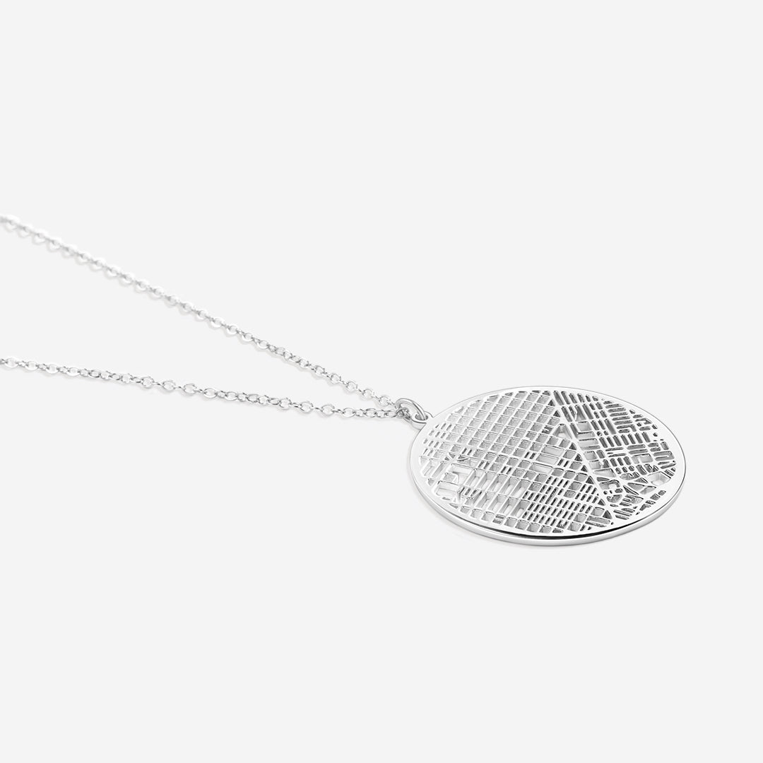Custom Map Pendant Necklace