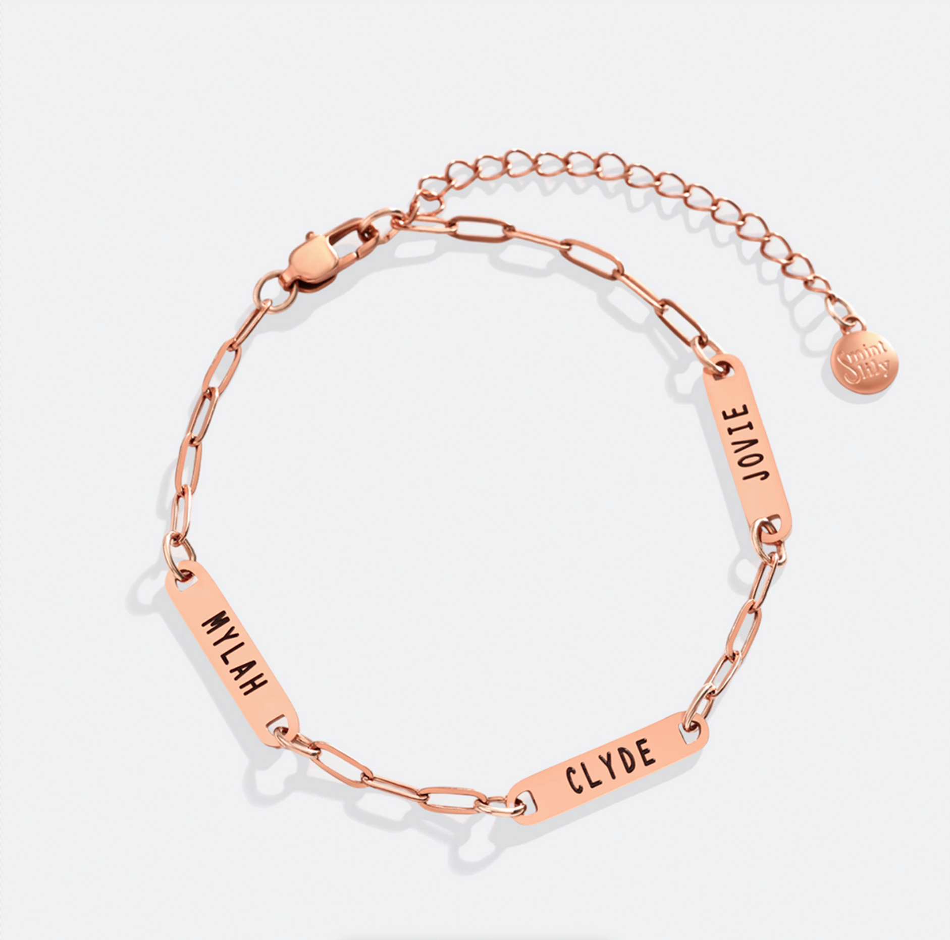 Personalized Paperclip Name Bracelet