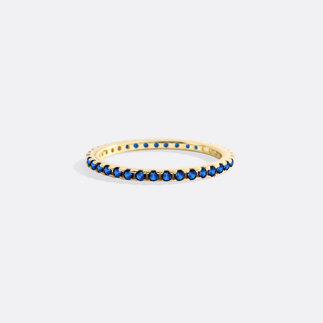 September Birthstone Eternity Stacking Ring