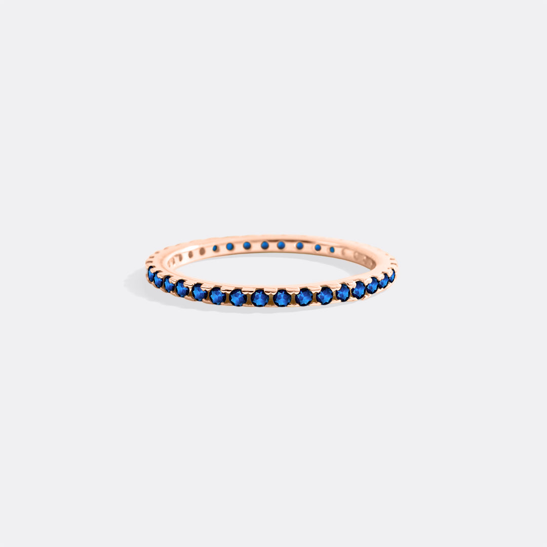 September Birthstone Eternity Stacking Ring