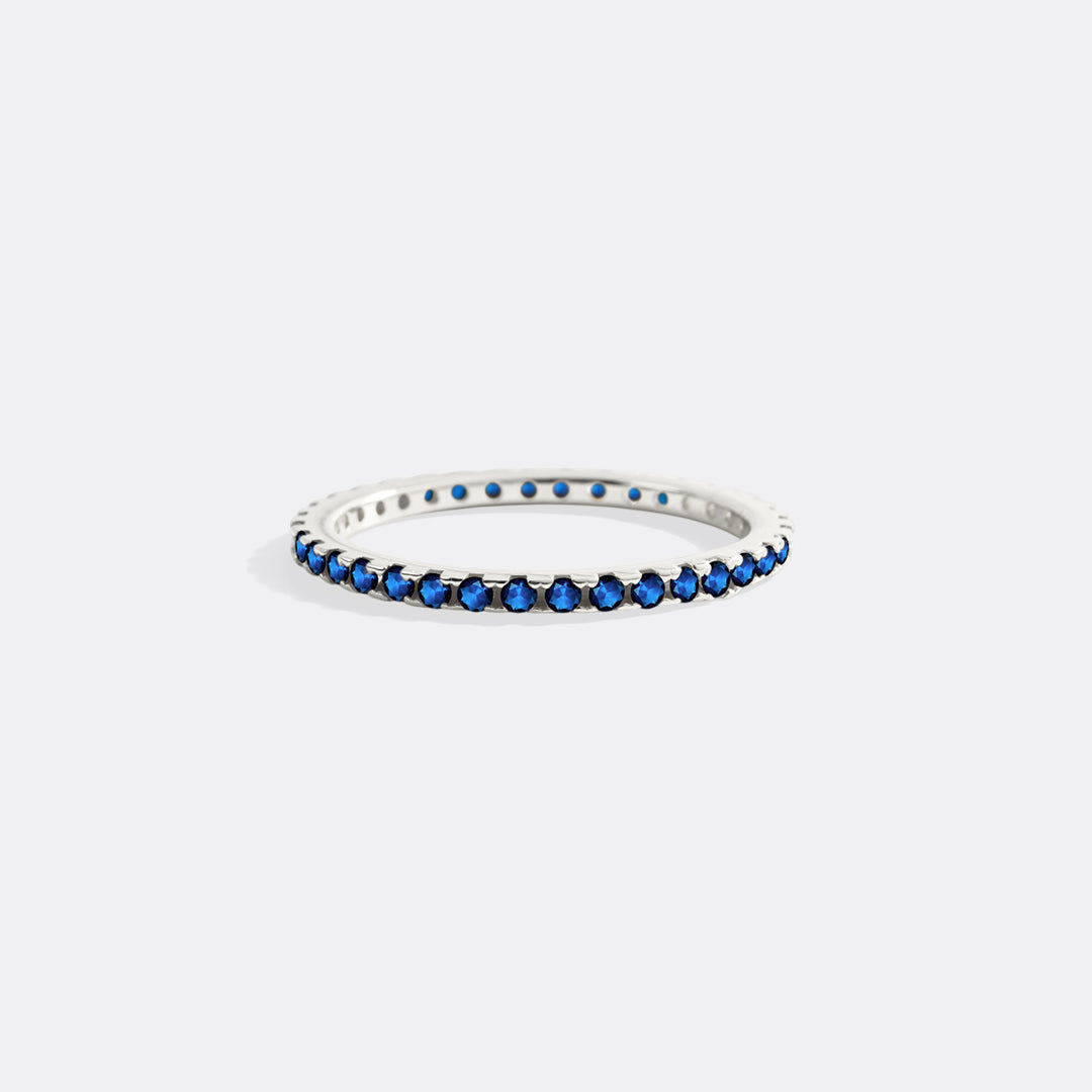 September Birthstone Eternity Stacking Ring