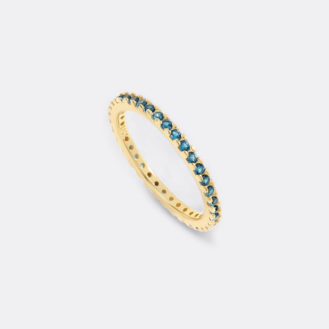 September Birthstone Eternity Stacking Ring