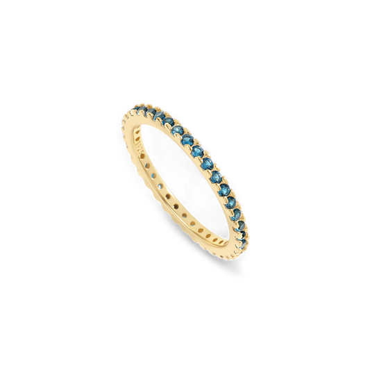 September Birthstone Eternity Stacking Ring