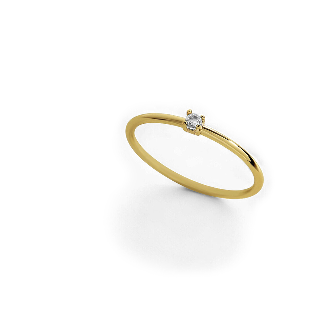 Super Dainty Birthstone Stacking Ring